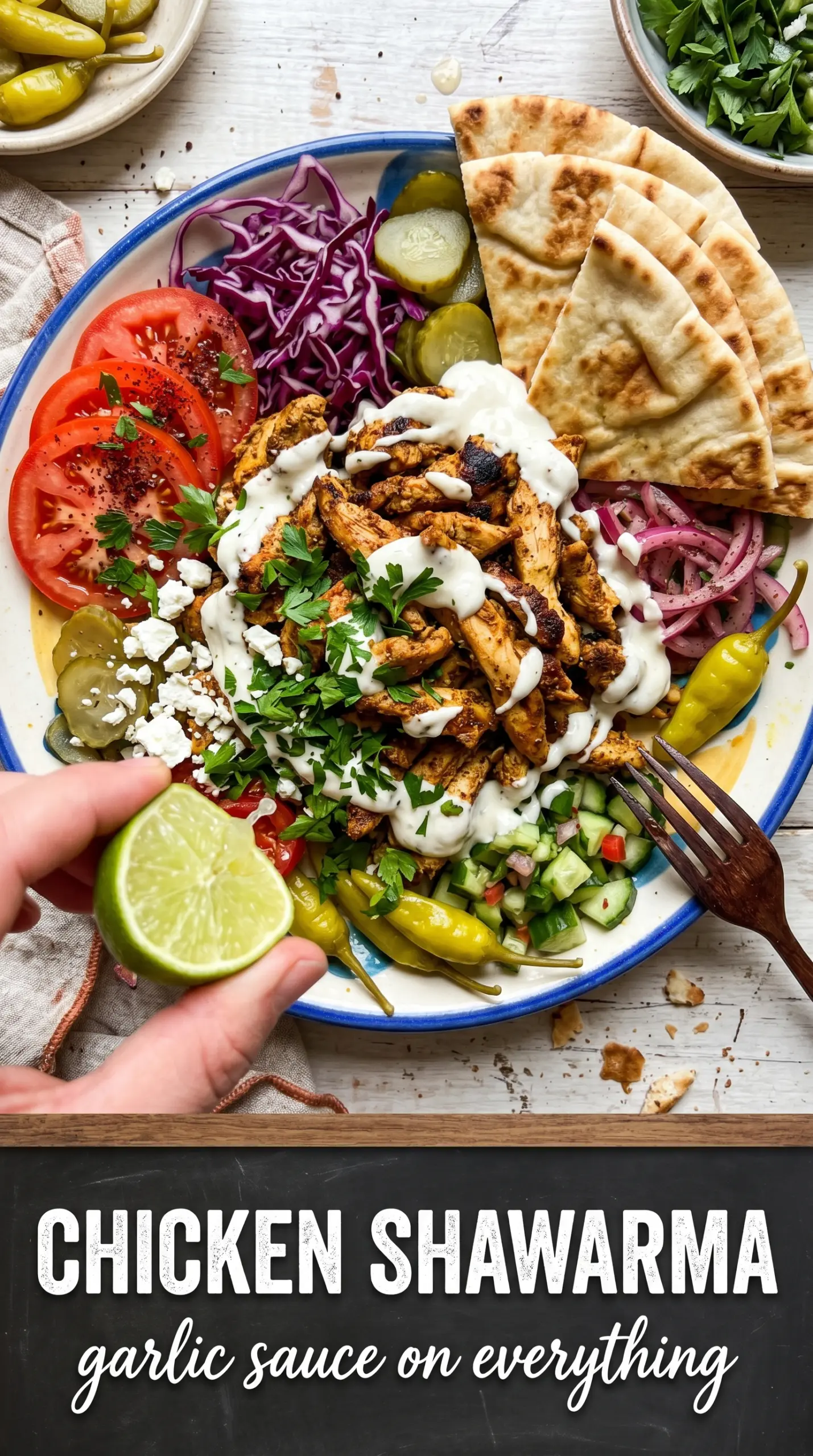 Chicken Shawarma with Garlic Sauce juicy spiced creamy