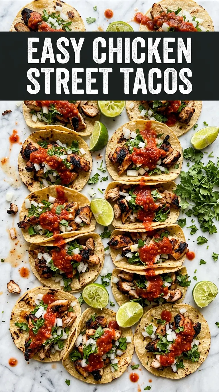 Chicken Street Tacos grilled chicken lime cilantro