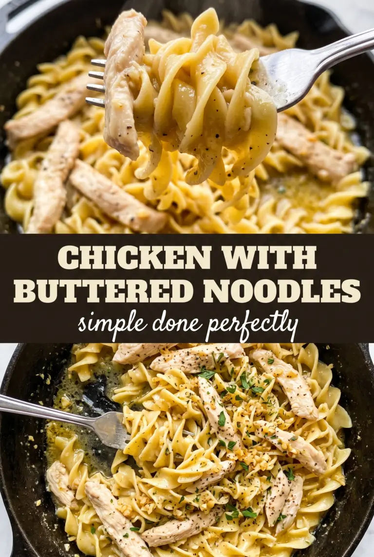Chicken with Buttered Noodles