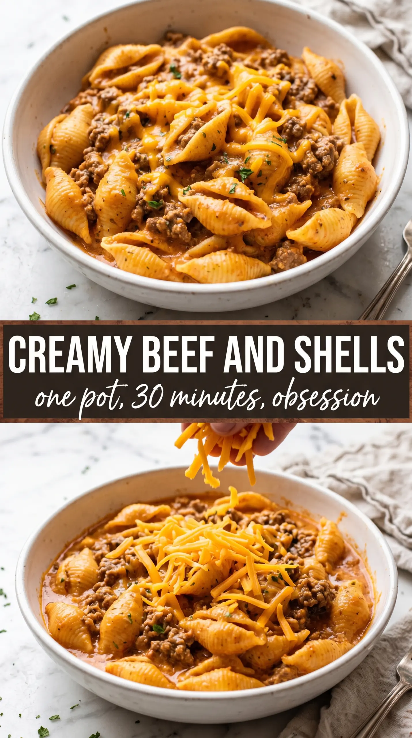 Beef dish with sauce and garnish