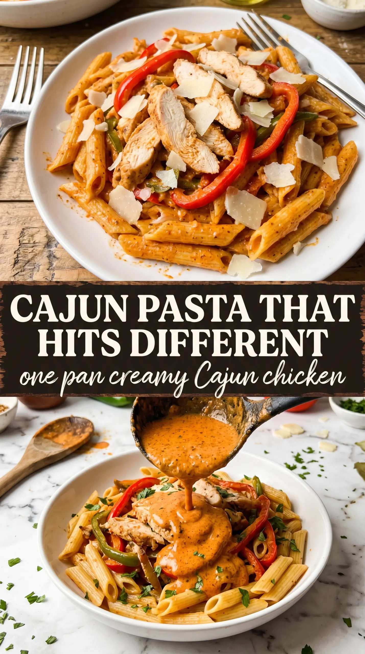 Creamy Cajun Chicken Pasta rich creamy spicy