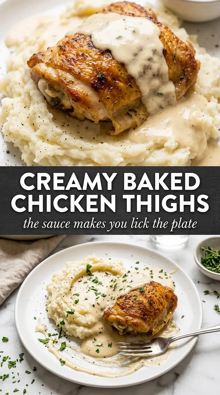 Cooked chicken with sauce and toppings