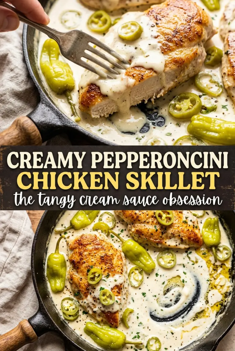 Creamy Pepperoncini Chicken Skillet