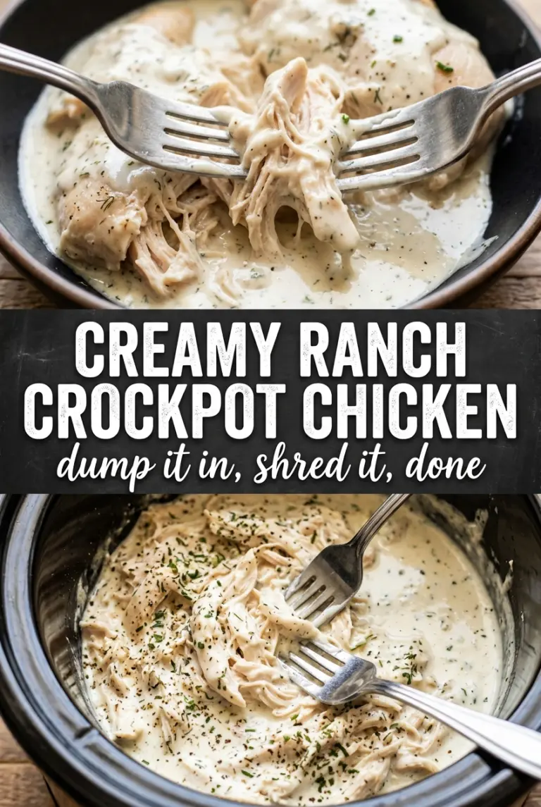Creamy Ranch Crockpot Chicken