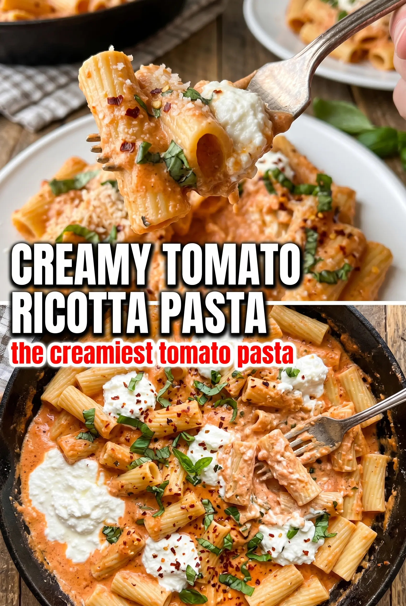 Creamy Tomato Ricotta Pasta