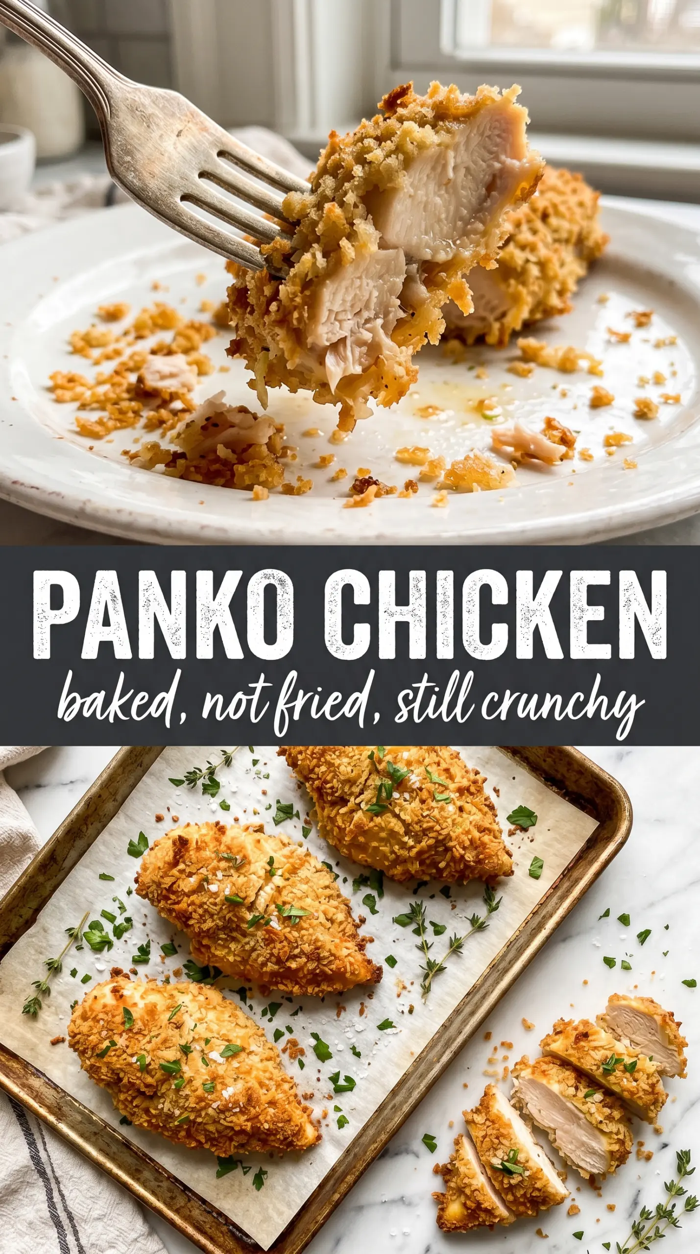 Crispy Panko Crusted Chicken Breasts crunchy golden juicy