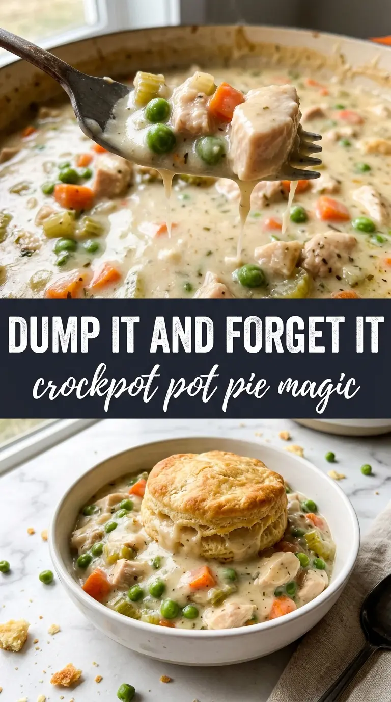 Creamy slow cooker chicken soup in a bowl