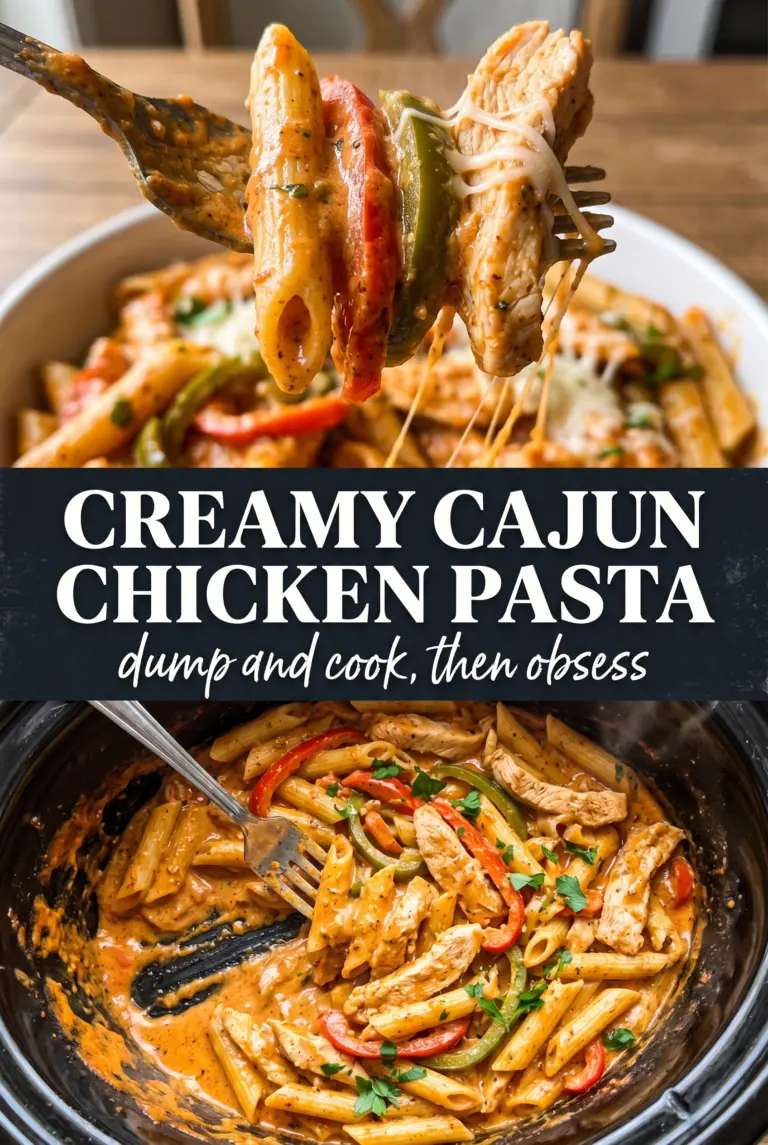 Crock Pot Creamy Cajun Chicken Pasta