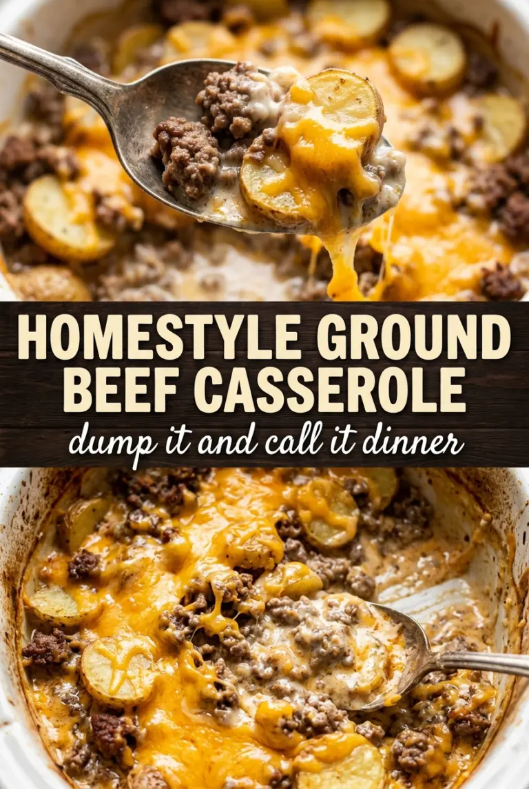 Crock Pot Homestyle Ground Beef Casserole