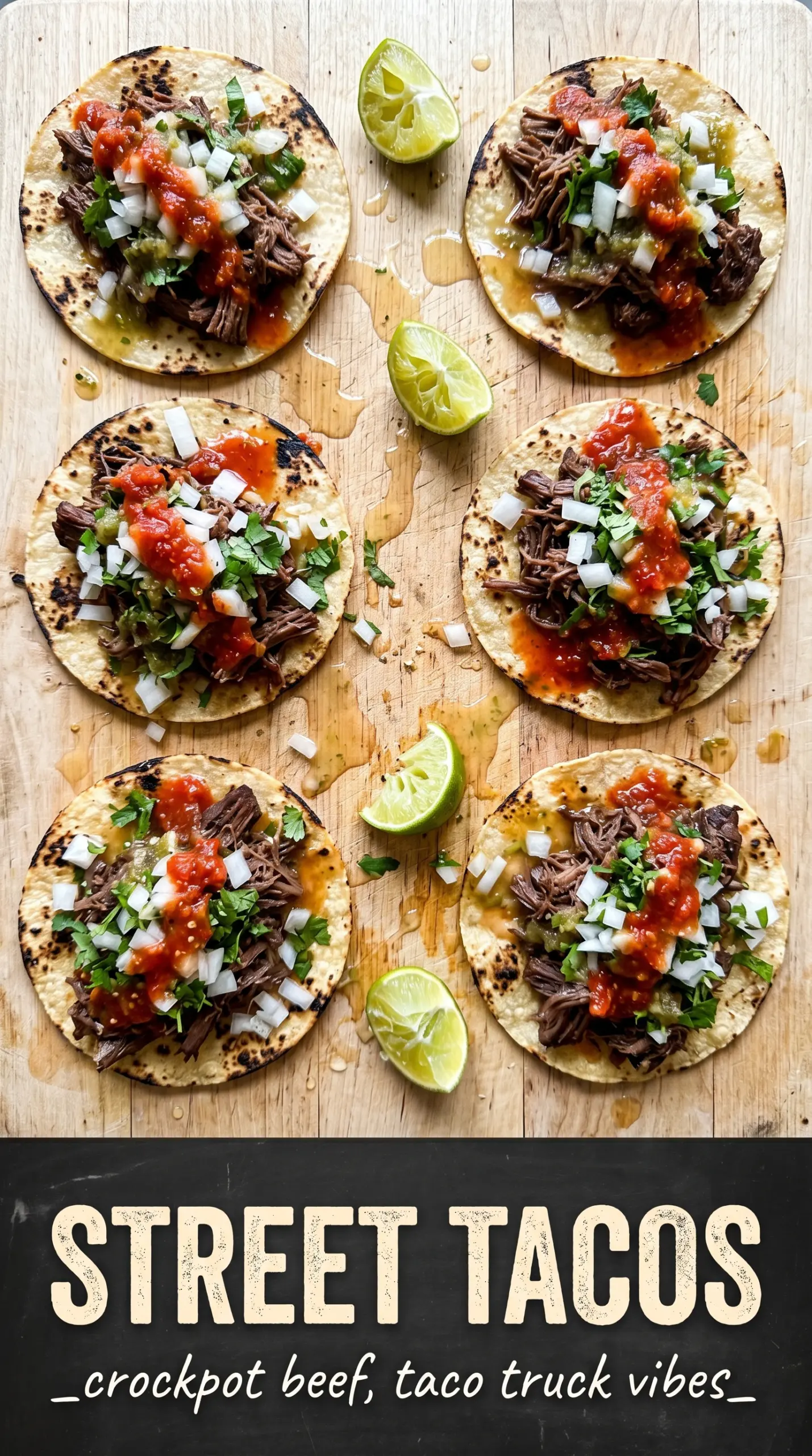 Tender shredded slow cooker meat for tacos