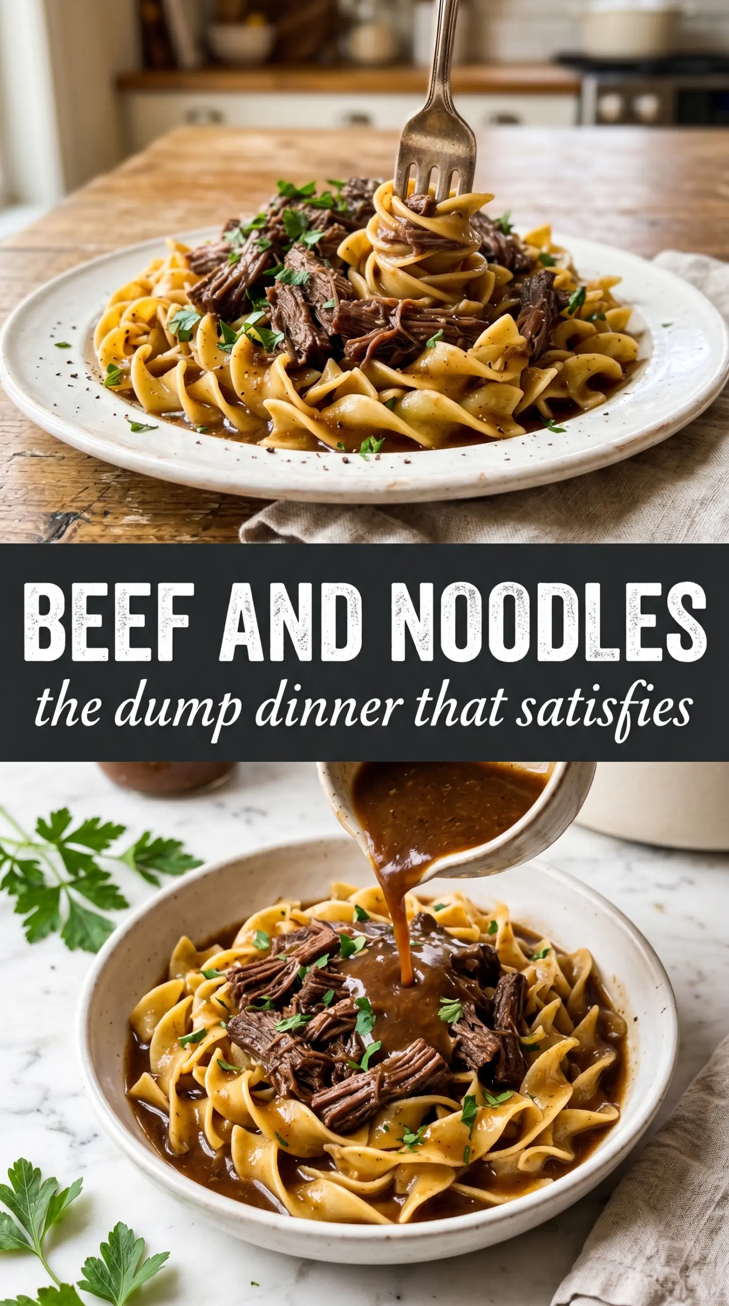 Crockpot Beef and Noodles tender beef savory gravy