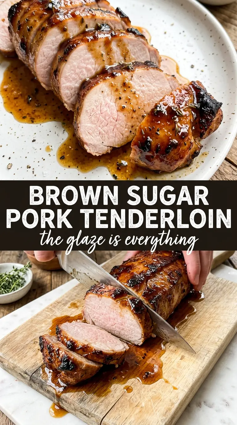 Tender slow cooker pork with glaze or sauce