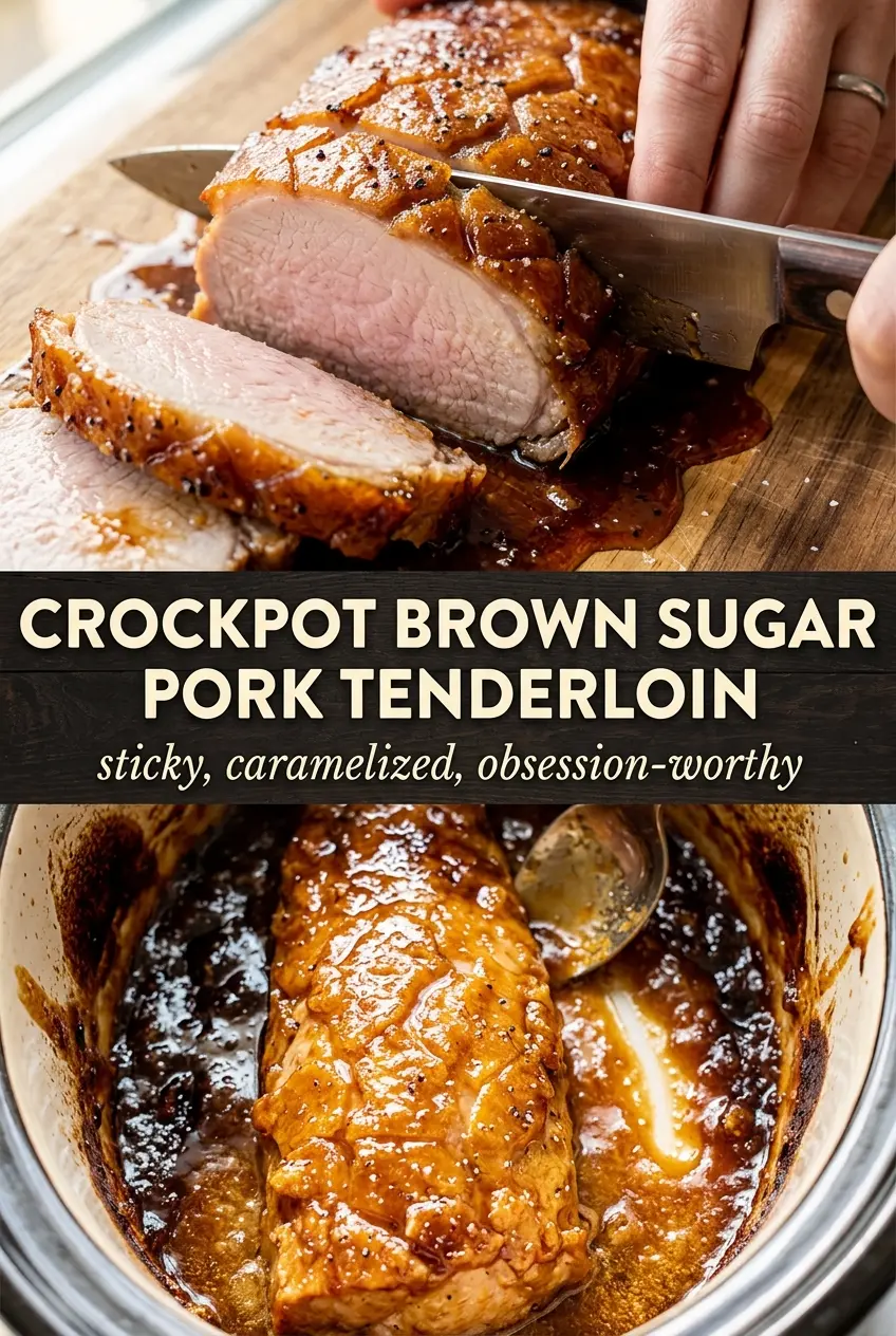 Crockpot Brown Sugar Pork Tenderloin