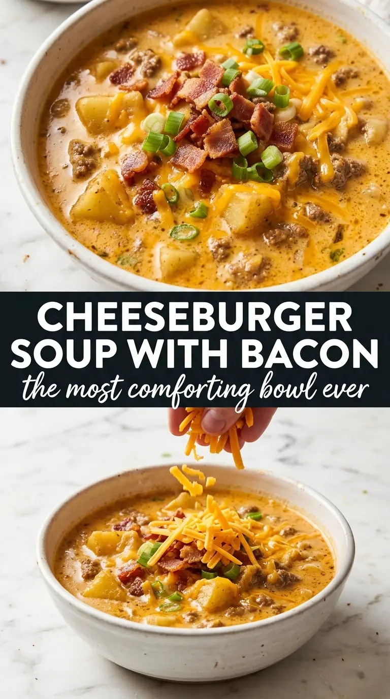 Hearty slow cooker soup in a bowl