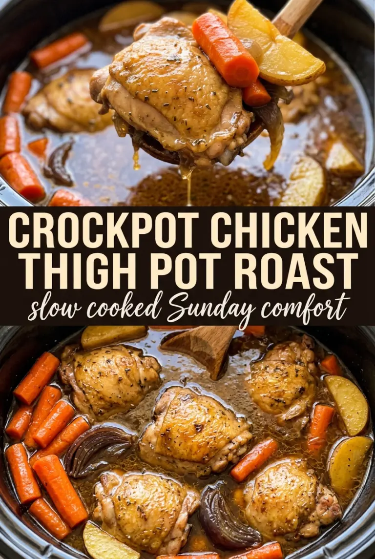 Crockpot Chicken Thigh Pot Roast