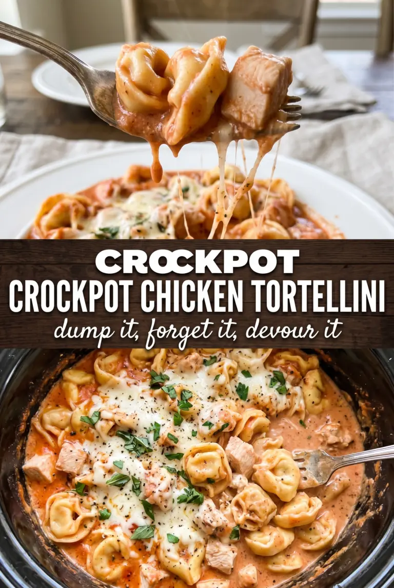 Crockpot Chicken Tortellini