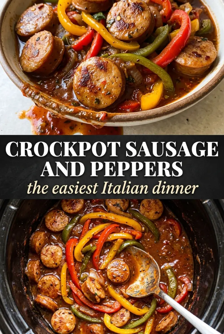 Crockpot Sausage and Peppers
