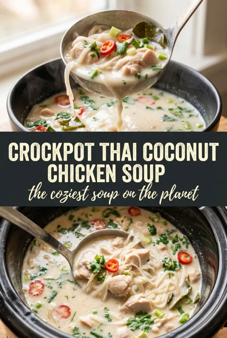 Crockpot Thai Coconut Chicken Soup