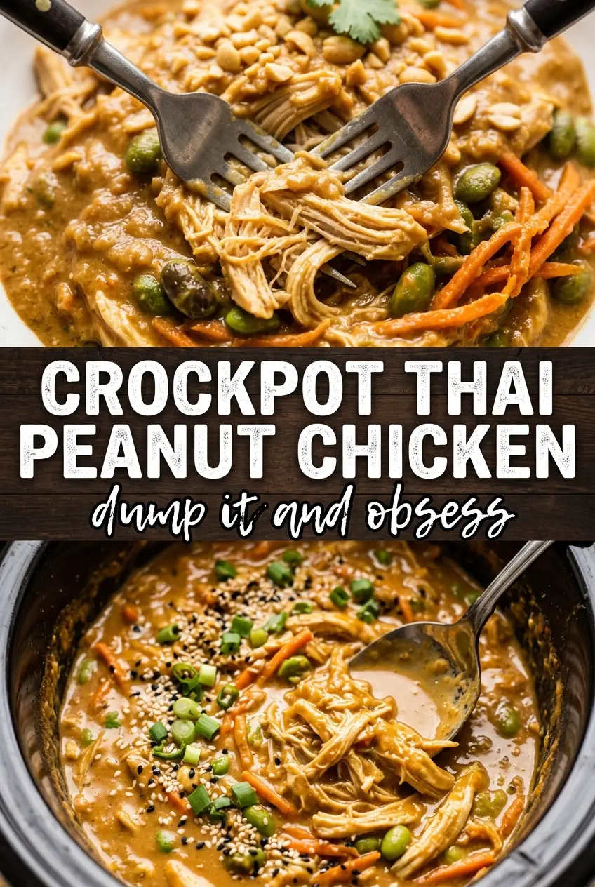 Crockpot Thai Peanut Chicken