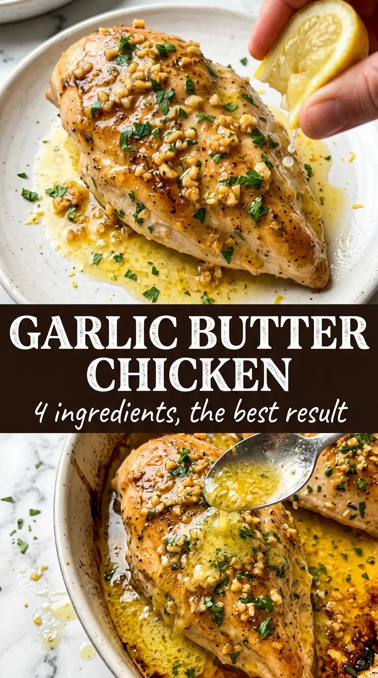 Garlic Butter Baked Chicken Breast juicy herbed golden