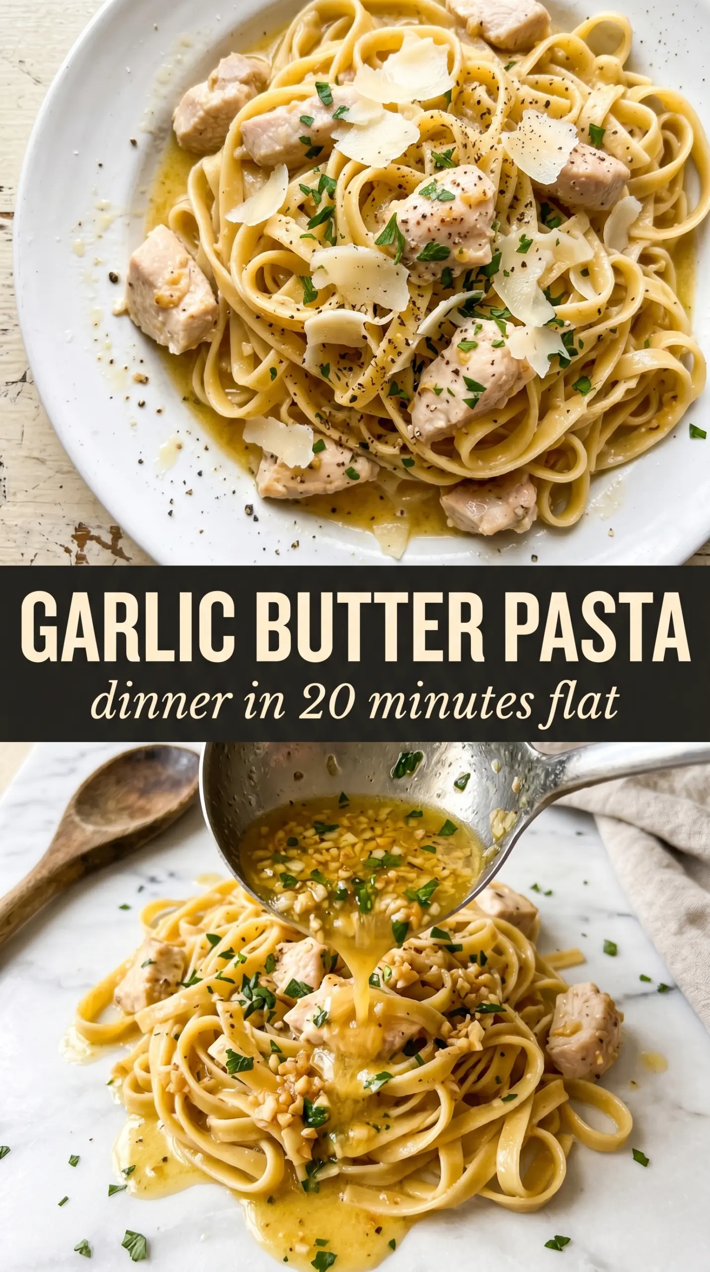 Creamy pasta with sauce coating noodles