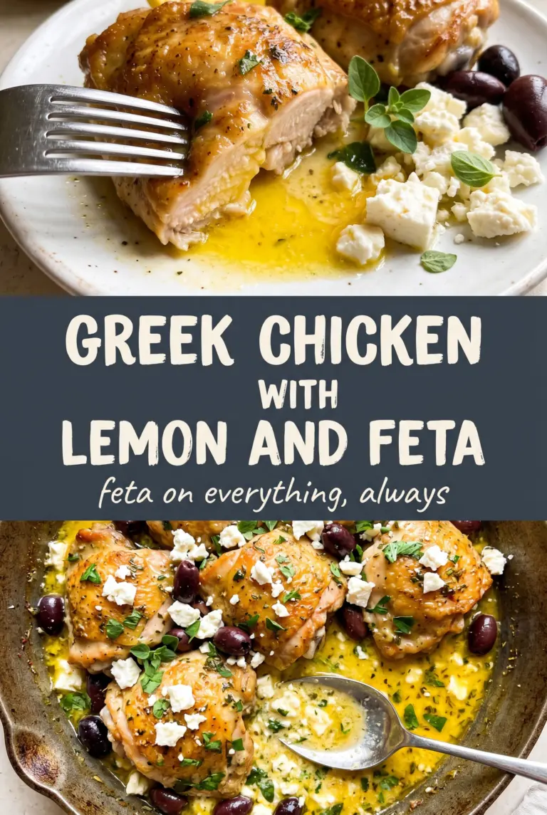 Greek Chicken with Lemon and Feta