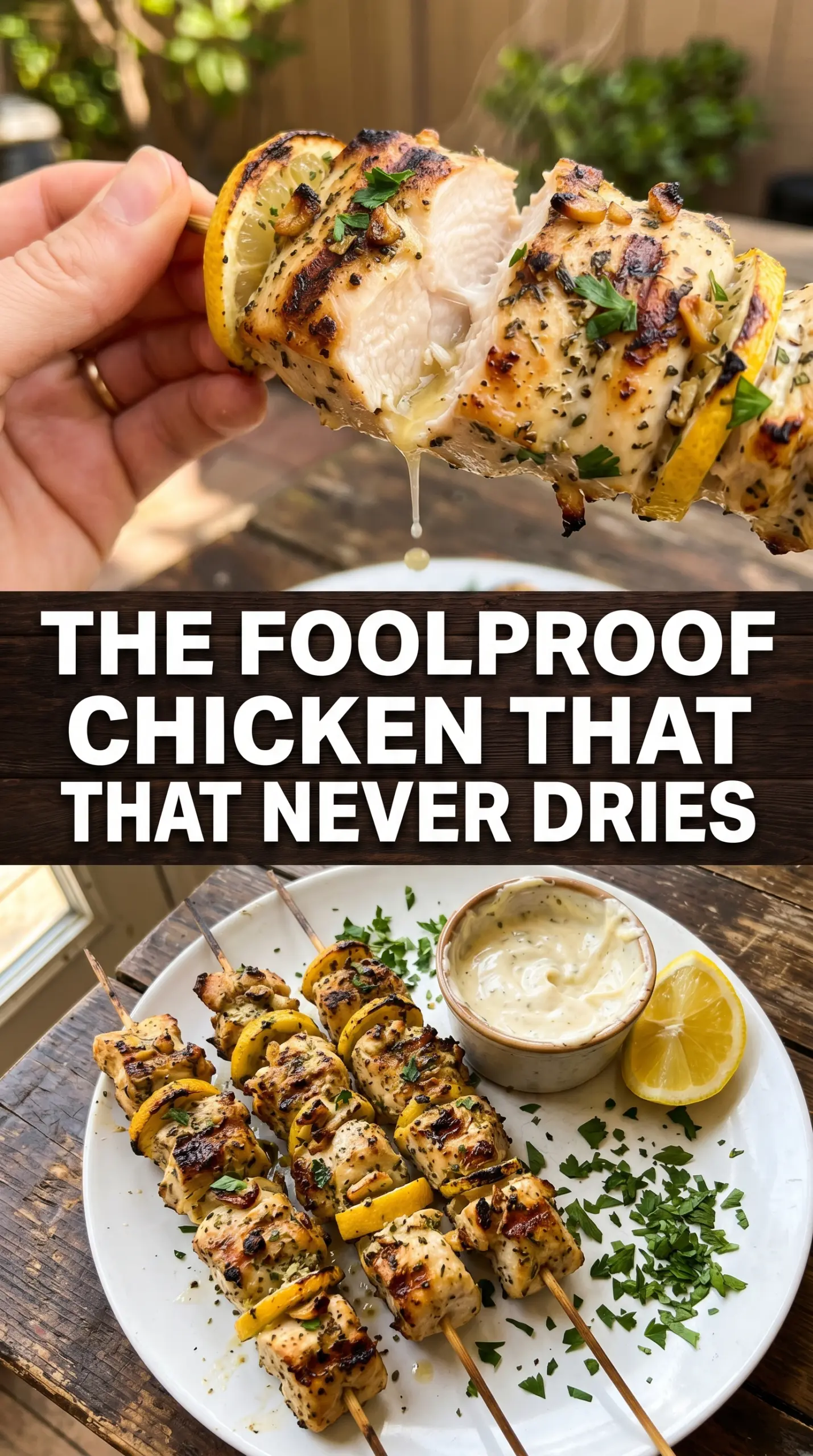 Grilled Lemon Garlic Chicken Skewers golden zesty charred