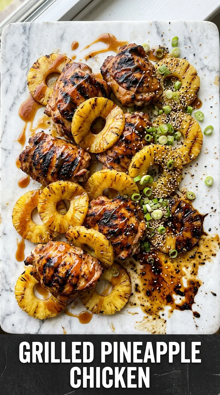 Grilled Pineapple Chicken juicy caramelized tropical