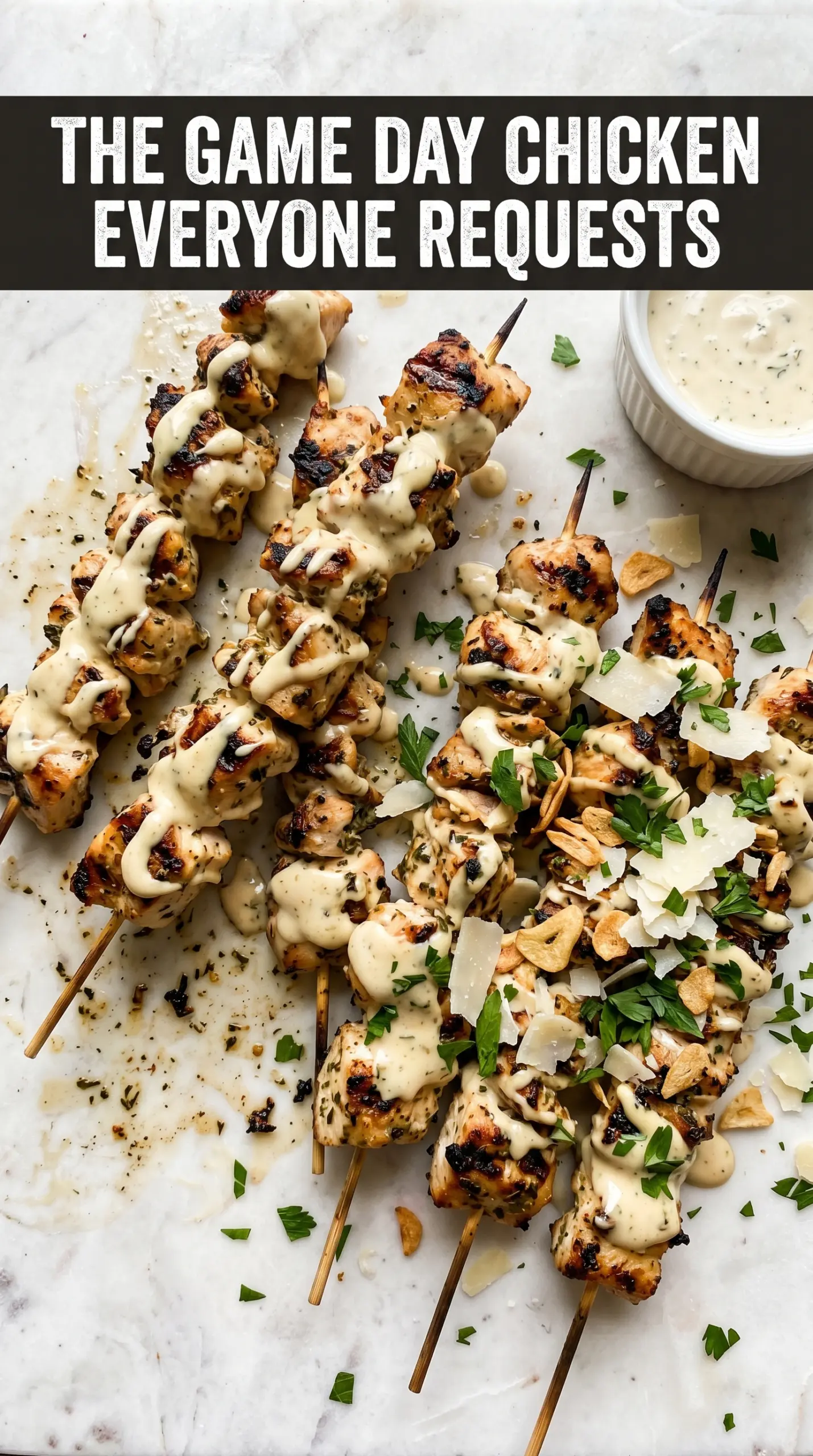 Grilled ranch garlic parmesan chicken skewers juicy crispy herb-coated