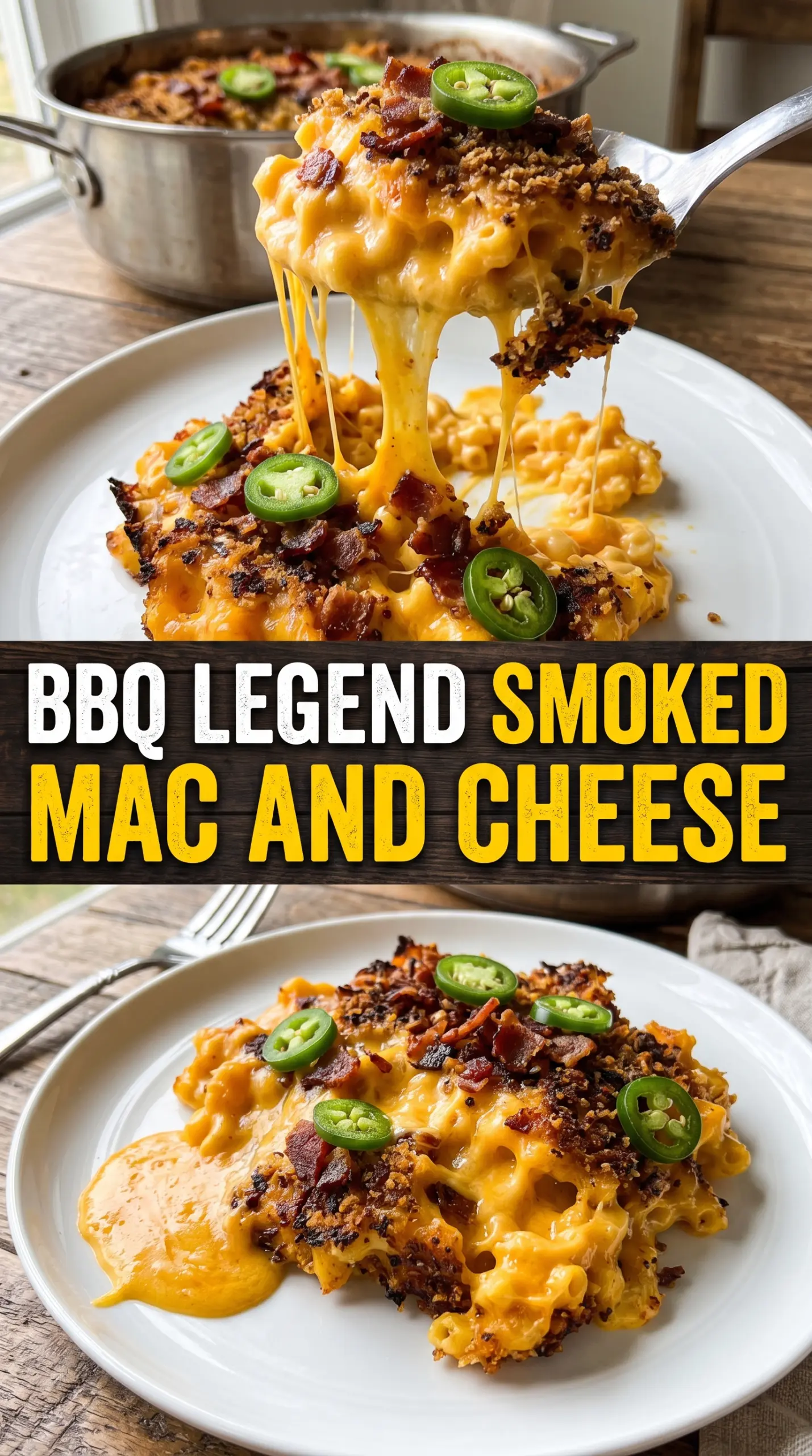 Groark Boys BBQ smoked mac and cheese creamy smoky