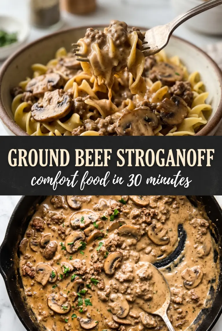 Ground Beef Stroganoff