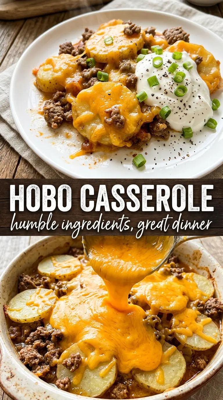 Hobo casserole cheesy potatoes hearty
