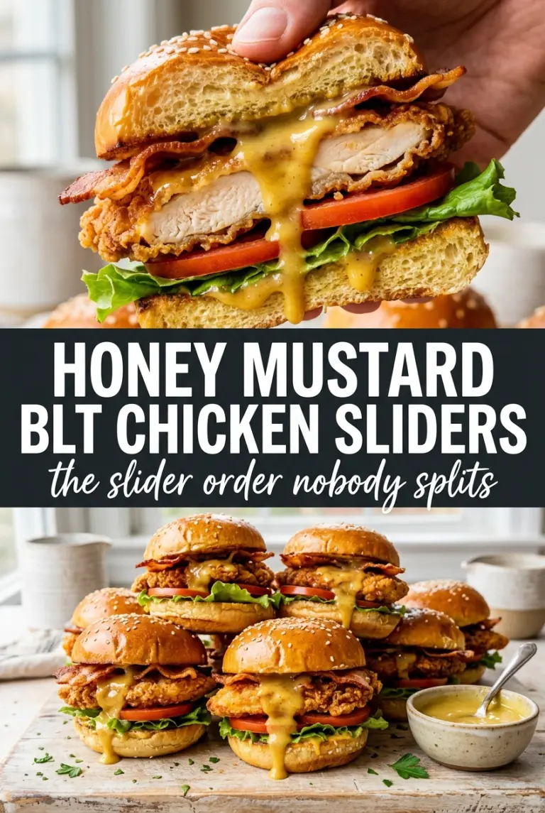 Honey Mustard BLT Chicken Sliders