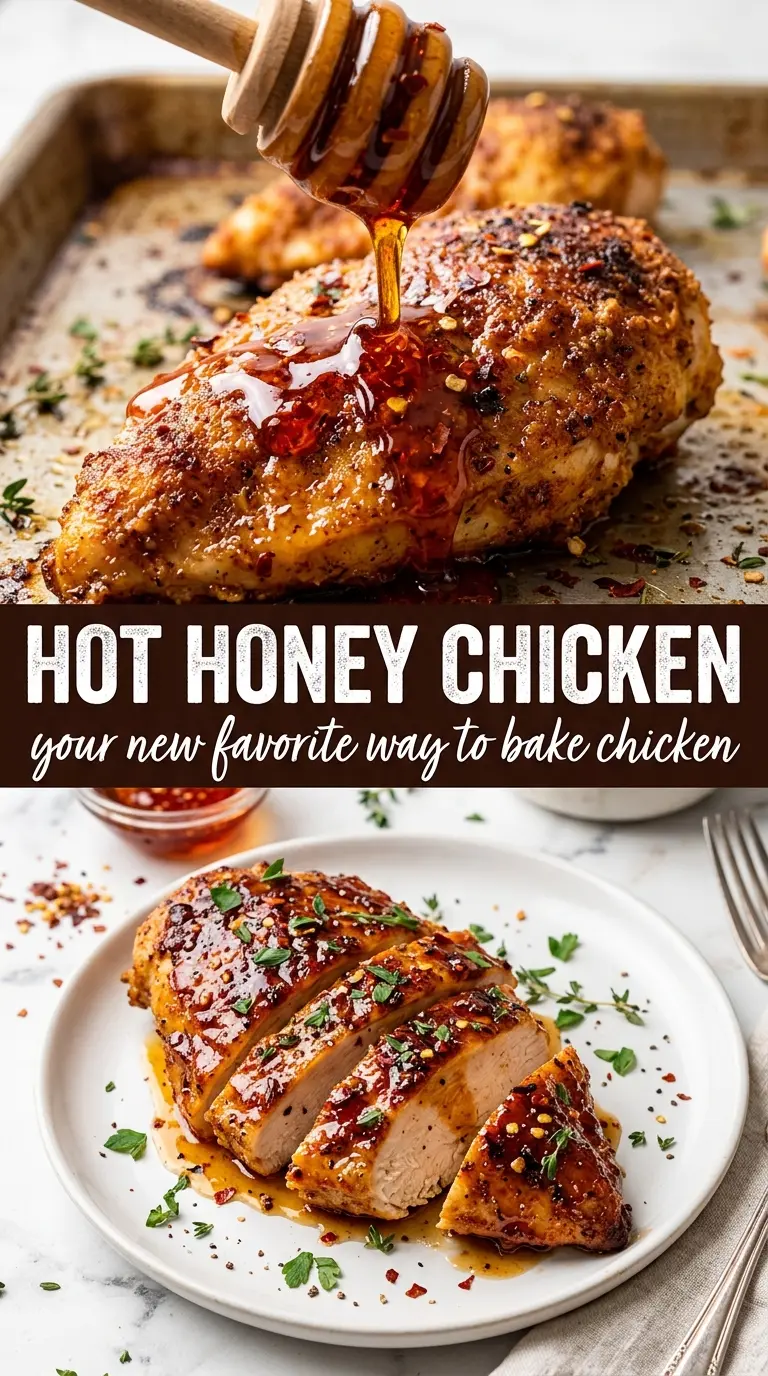 Cooked chicken with sauce and toppings