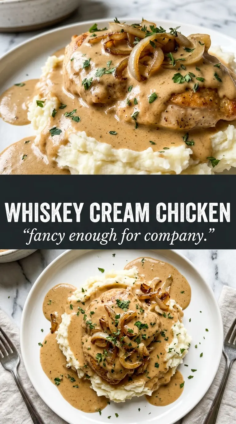 Cooked chicken with sauce and toppings