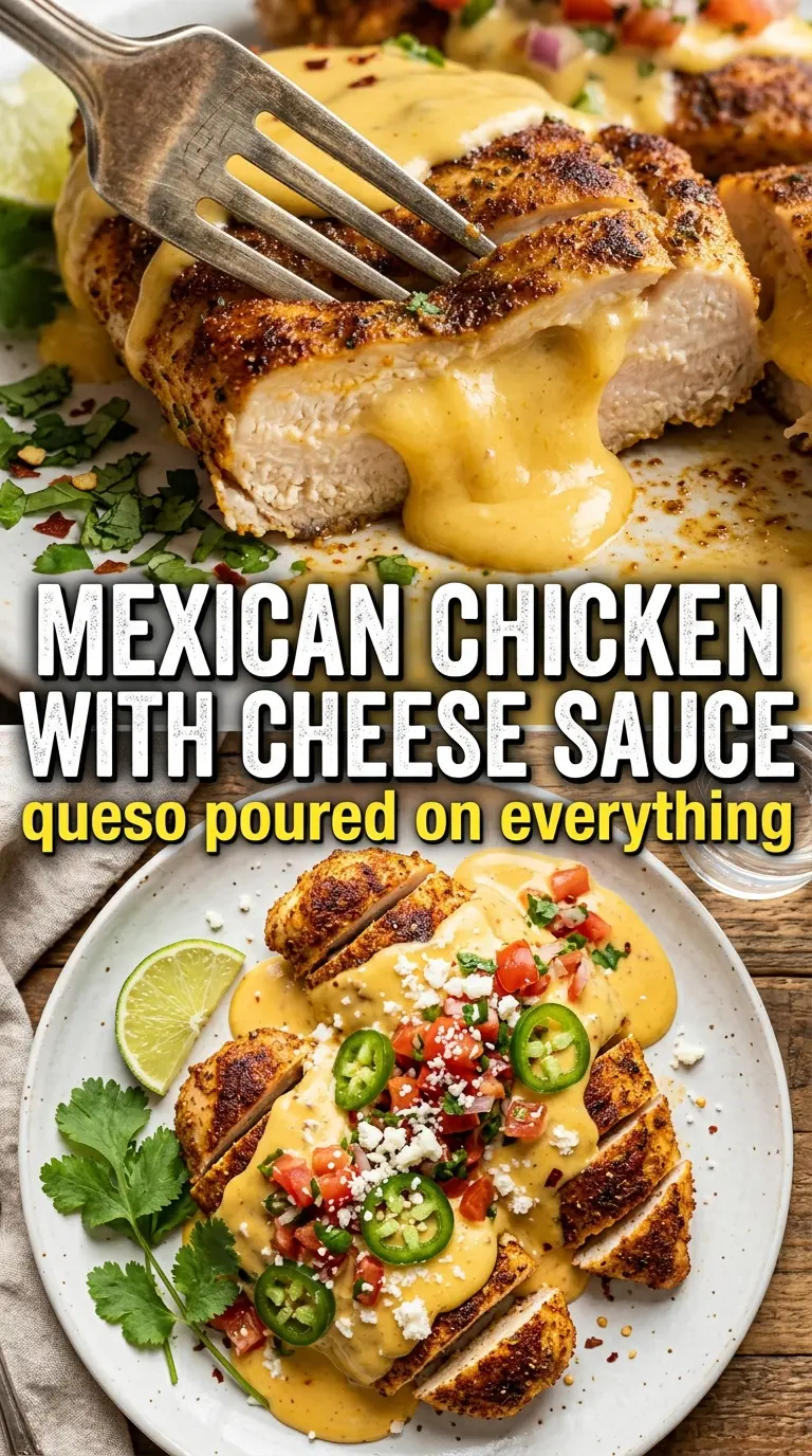 Mexican chicken with cheese sauce cheesy Rotel jalapeño