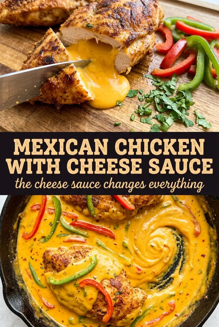 Mexican Chicken with Cheese Sauce