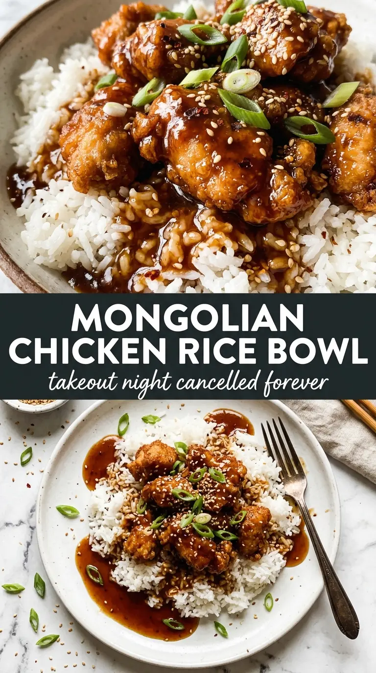 Mongolian chicken sticky glossy sesame