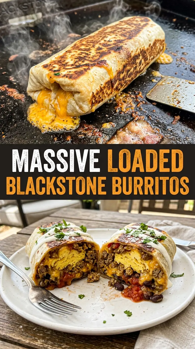 Monster Burritos oversized layered cross-section