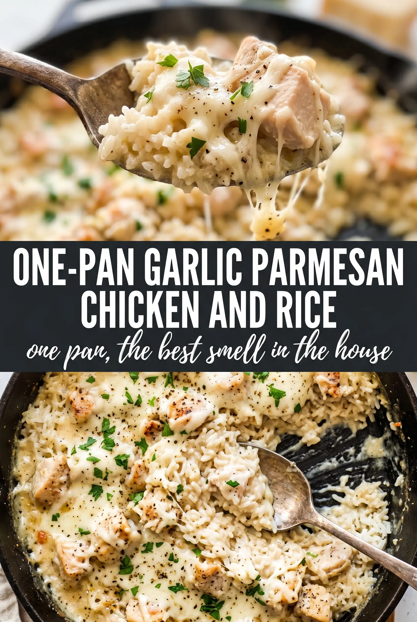 One-Pan Garlic Parmesan Chicken and Rice