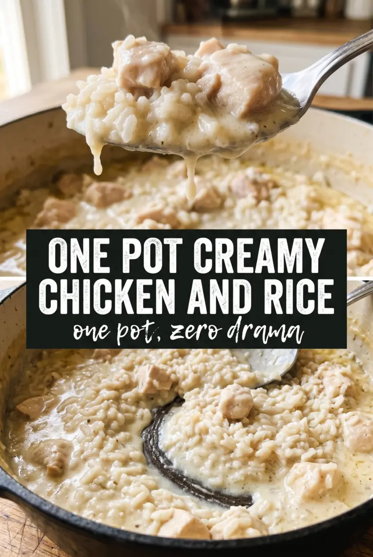 One Pot Creamy Chicken and Rice