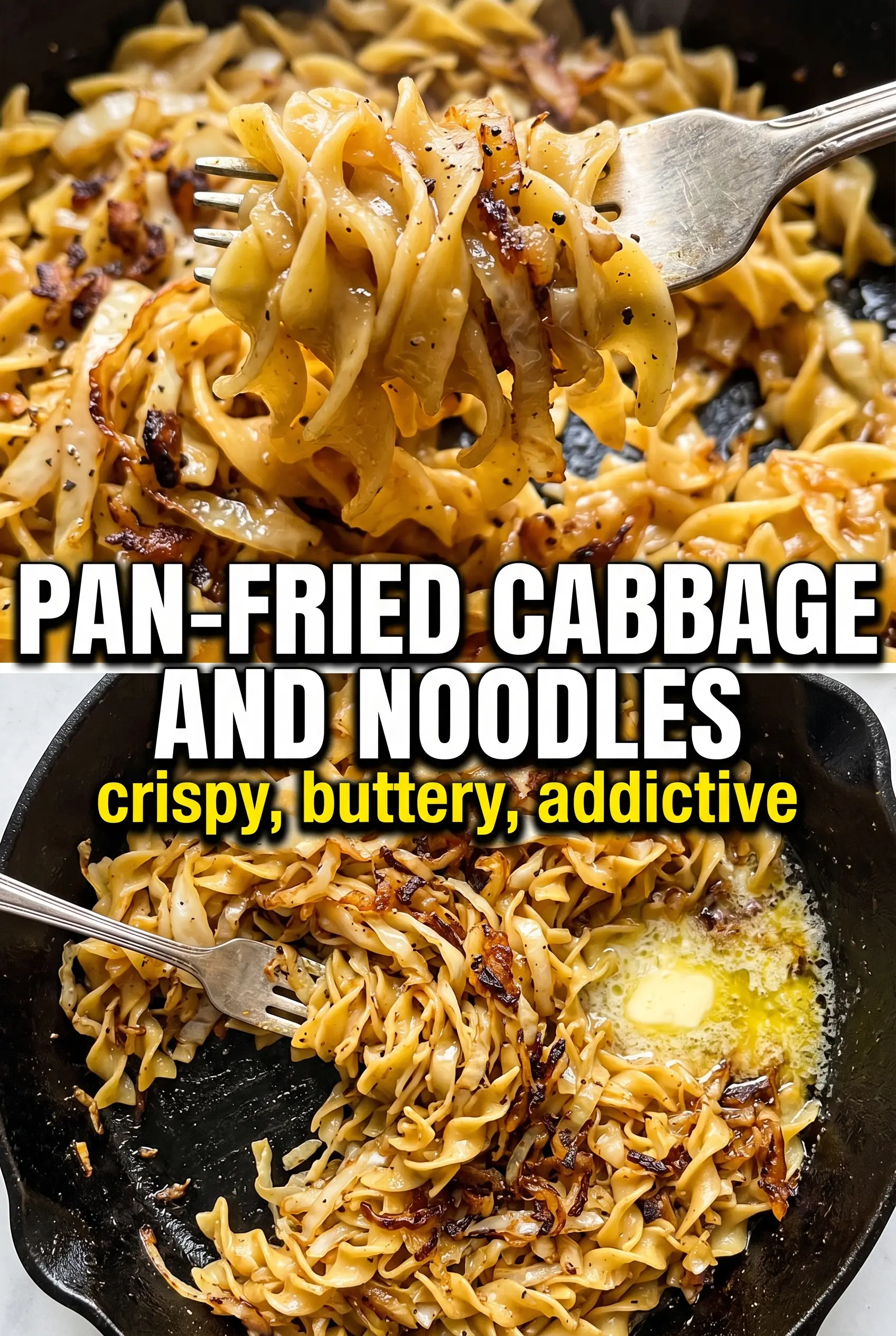 Pan-Fried Cabbage and Noodles