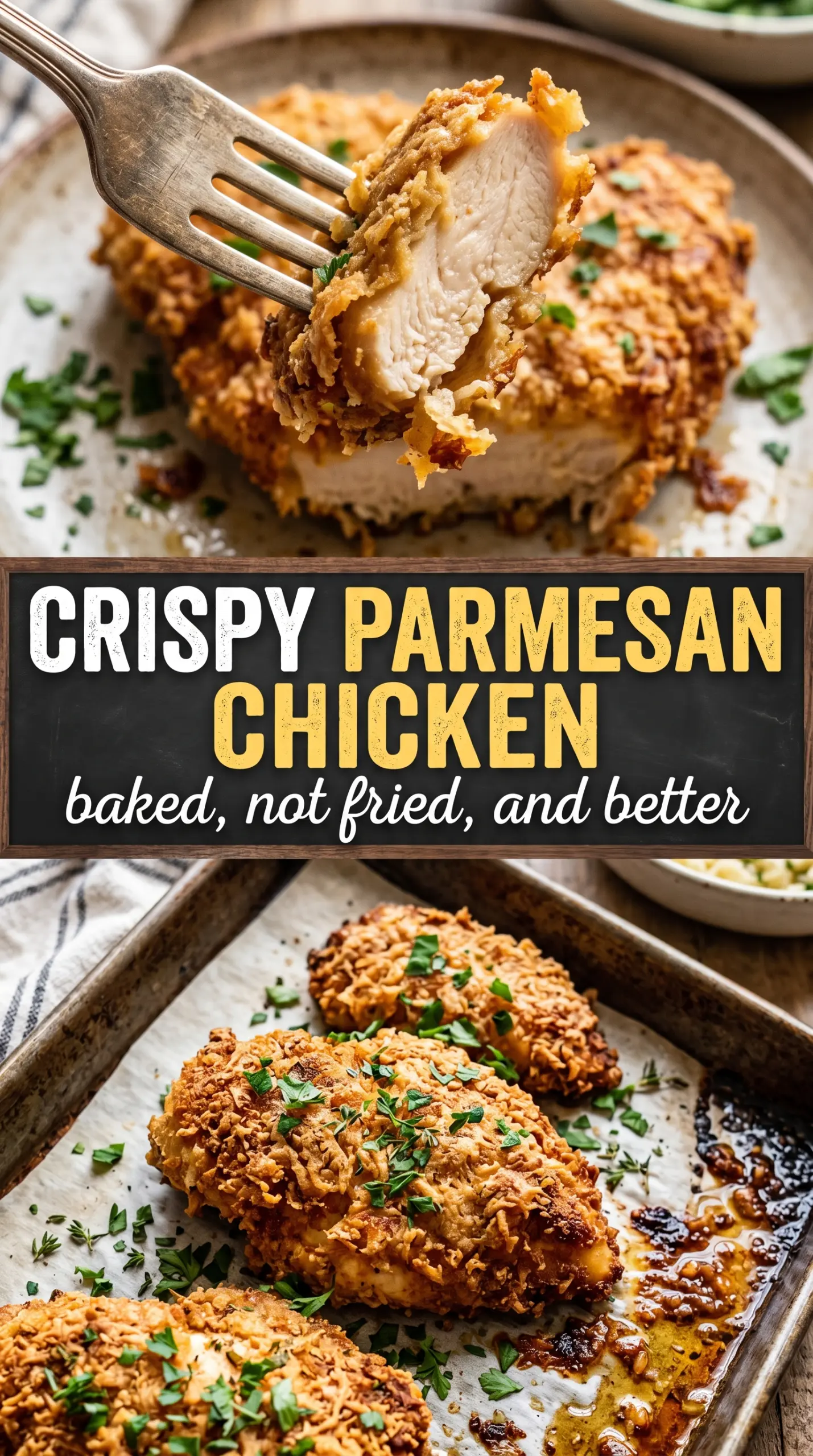 Parmesan Crusted Chicken crispy golden