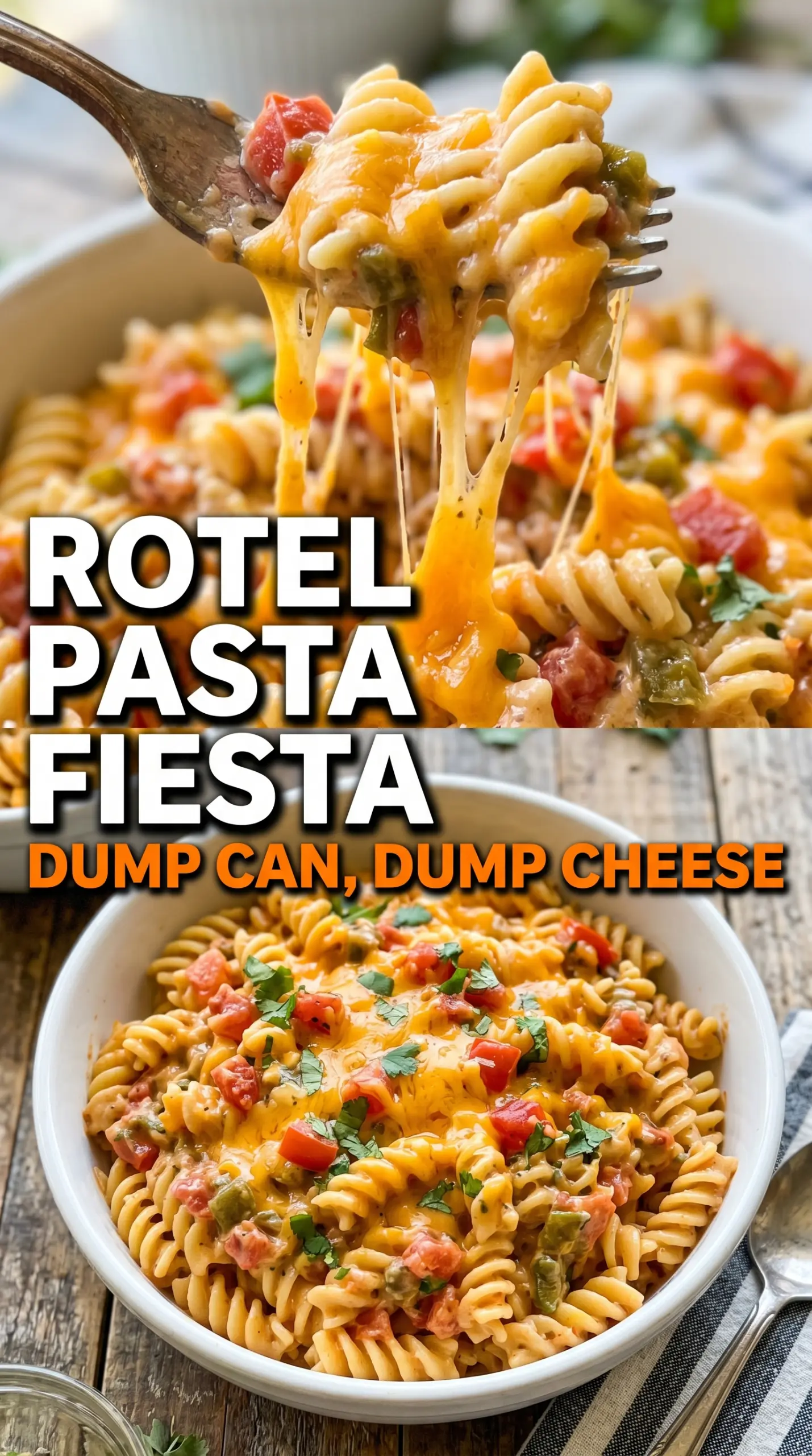 Rotel Pasta Fiesta creamy cheesy pasta