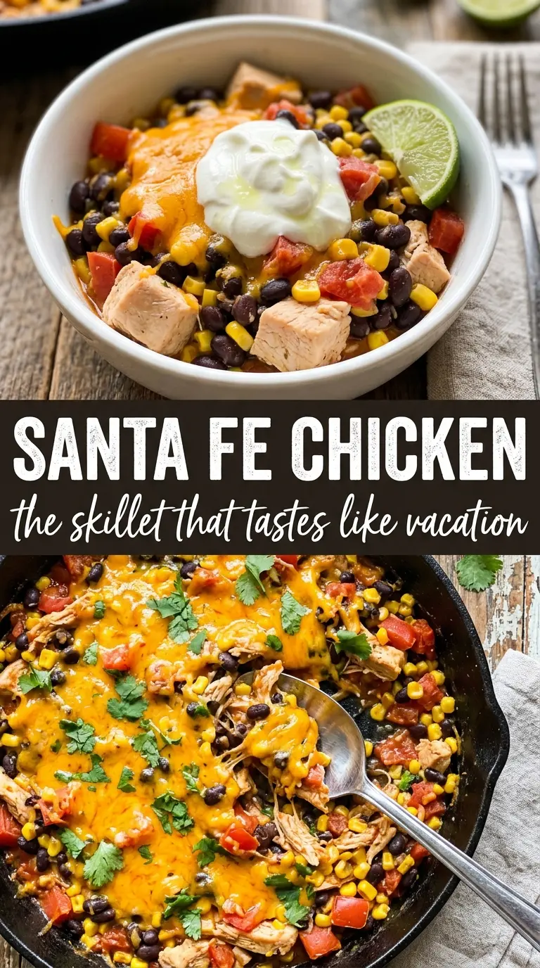 Santa Fe Chicken Skillet golden chicken Tex-Mex