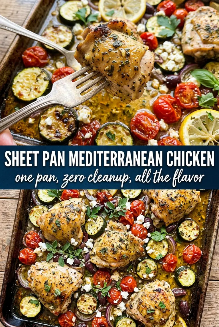 Sheet Pan Mediterranean Chicken and Zucchini