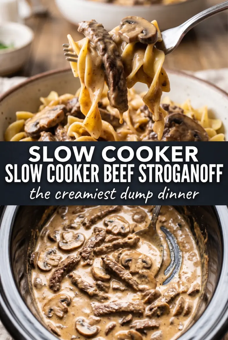 Slow Cooker Beef Stroganoff