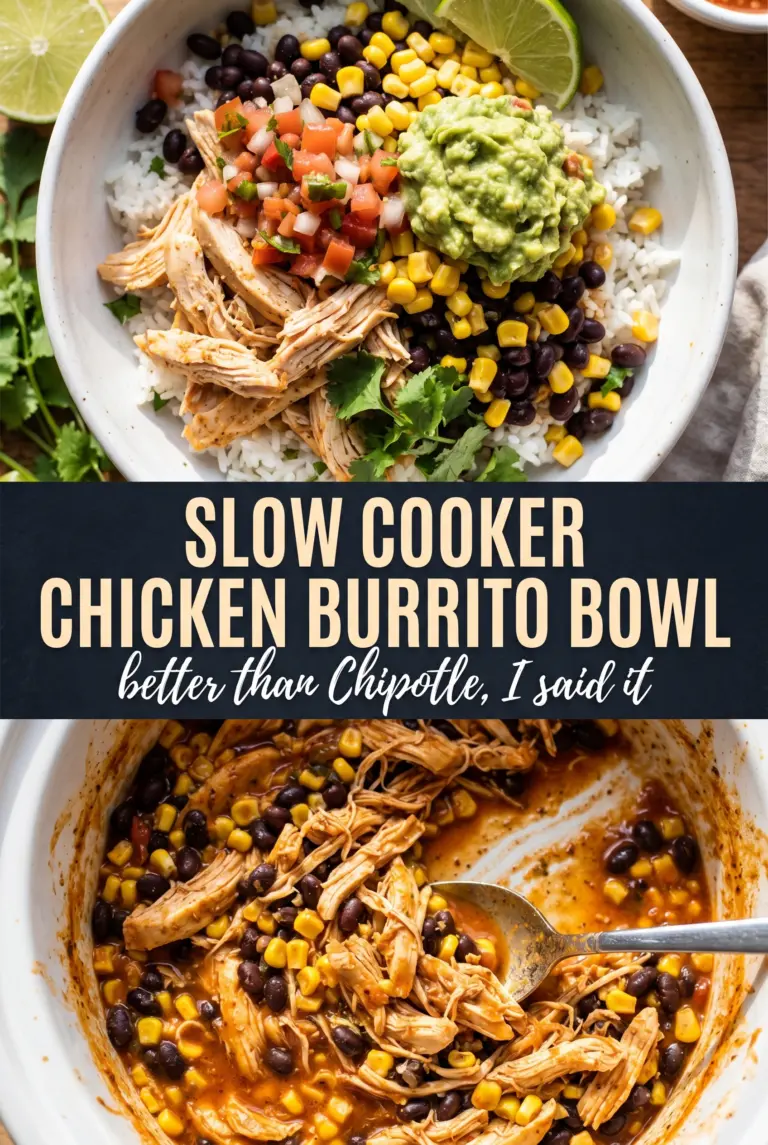 Slow Cooker Chicken Burrito Bowl