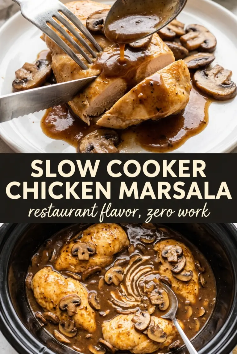 Slow Cooker Chicken Marsala