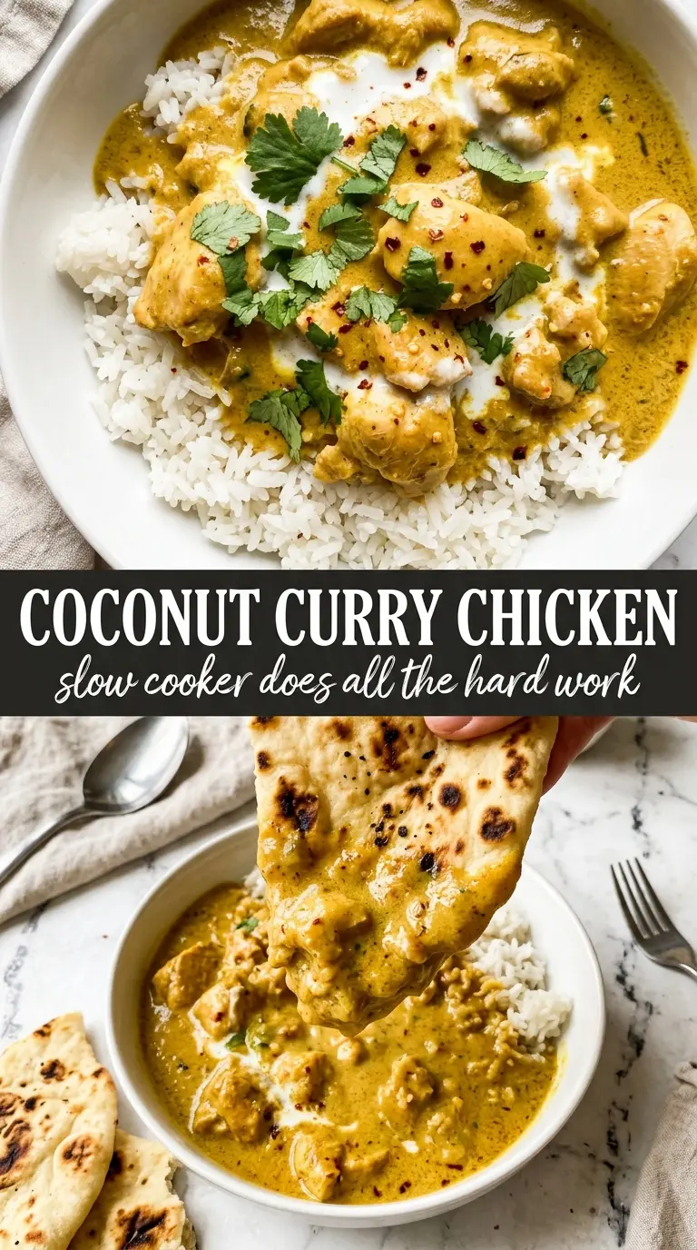 Tender slow cooker chicken in creamy sauce